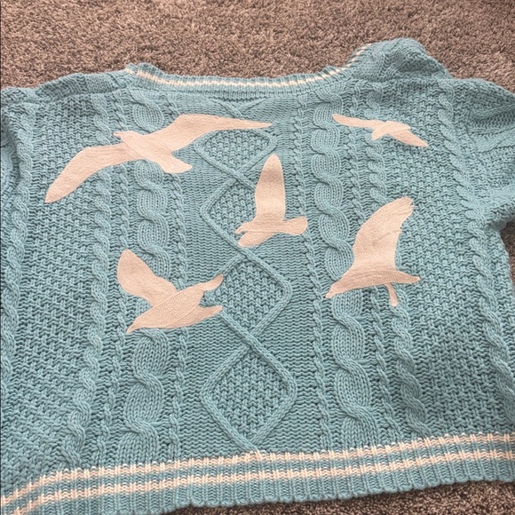 Taylor Swift Light Blue Knit Cardigan - Picture 5 of 5
